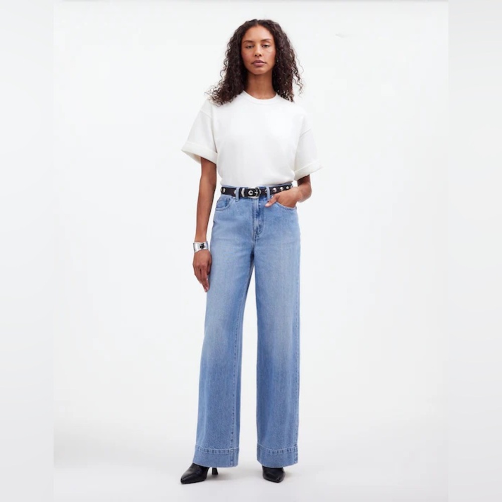 Madewell Superwide-Leg Jeans in Lintz Wash Size 28 NR483